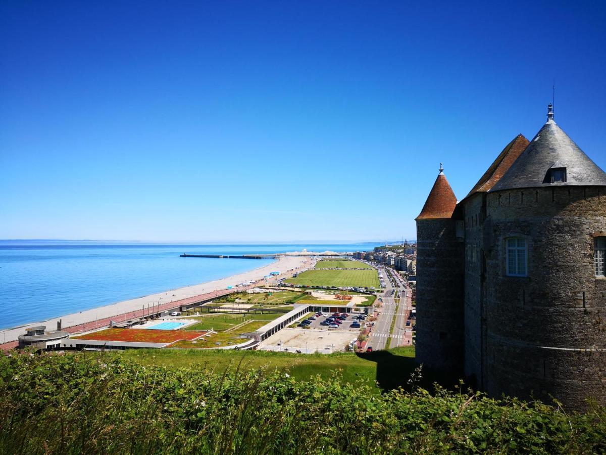 Villa Contre vents et marées à Mesnil-Val-Plage Extérieur photo