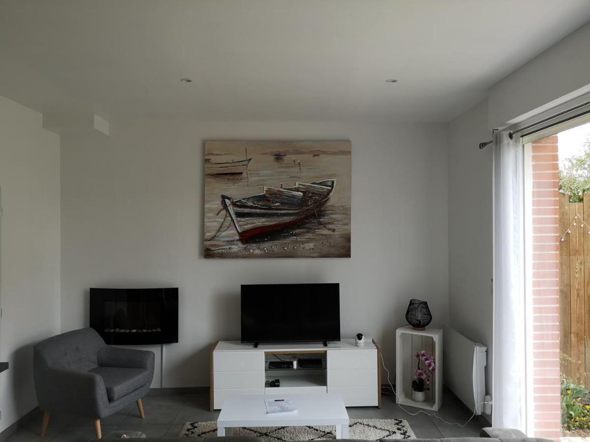 Villa Contre vents et marées à Mesnil-Val-Plage Extérieur photo